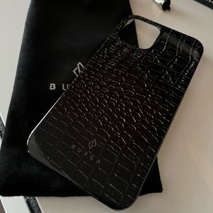 Burga black snake print IPhone case (iphone12)